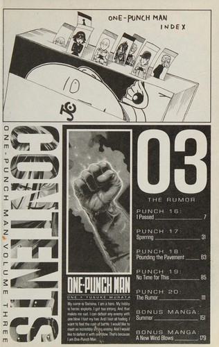 One-Punch Man, Vol. 3