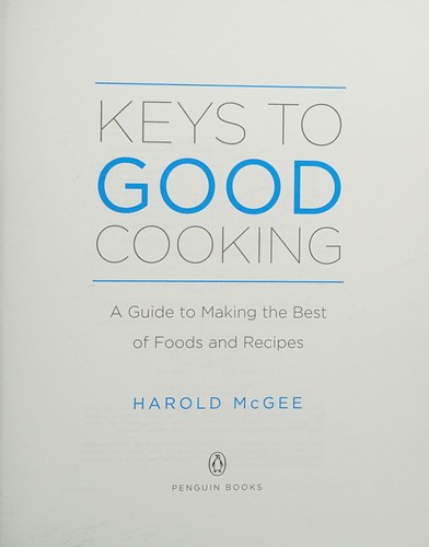 Keys to good cooking