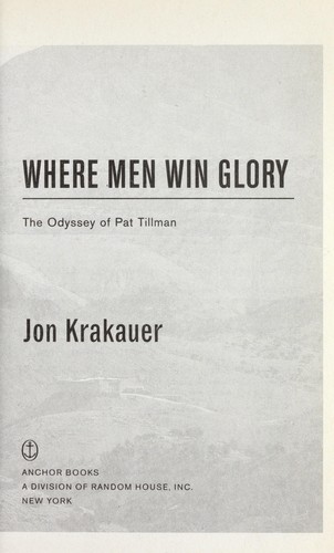 Where Men Win Glory