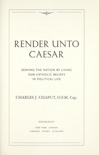 Render unto Caesar