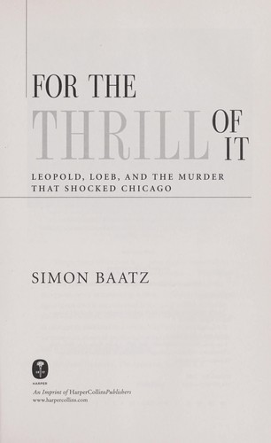 For the Thrill of It