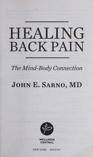 Healing back pain