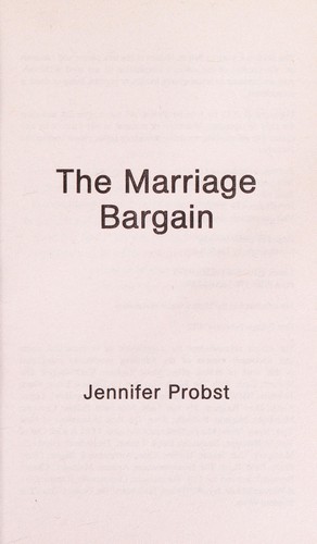 The Marriage Bargain