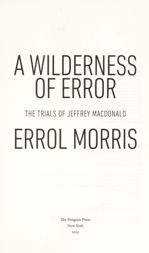 A wilderness of error