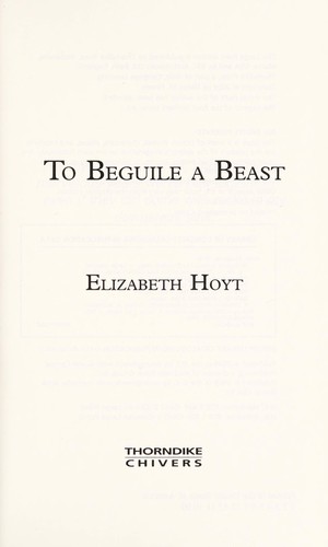 To Beguile A Beast