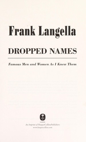 Dropped names