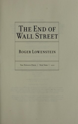 The End of Wall Street