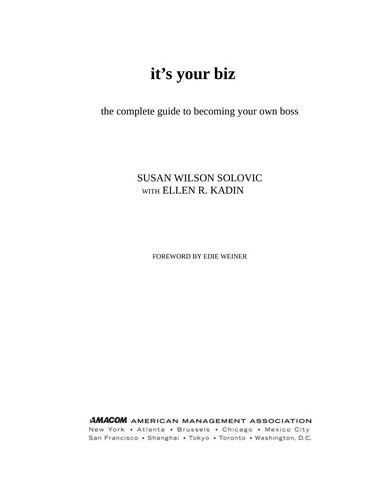 It's your biz